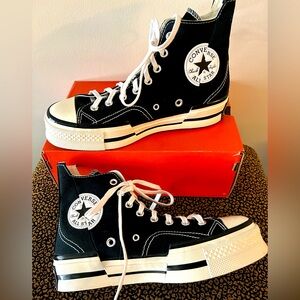 EUC Converse Black Chuck 70 Plus Women’s 10